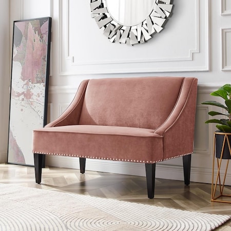 Comfortcorrect Clare Bench - Upholstered, Blush Velvet CO2471665